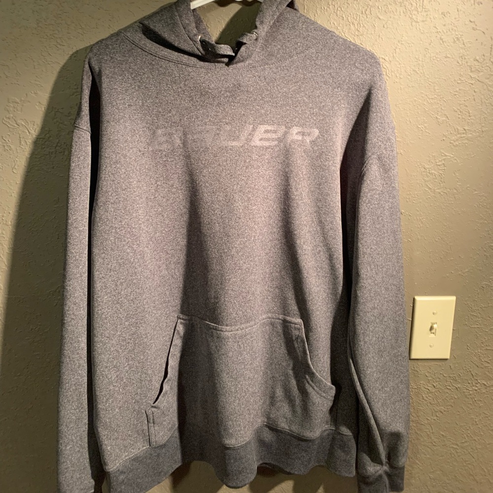 Grey Bauer Hockey Sweatshirt